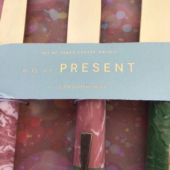 ANTHROPOLOGIE BERGEN CHEESE KNIVES NWT - Picture 4 of 9